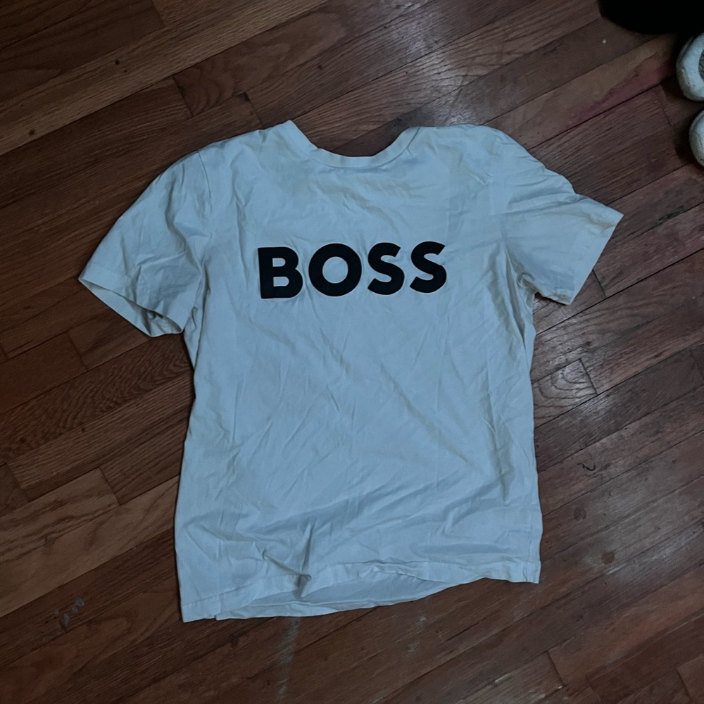 Hugo Boss White Short Sleeve Tee
